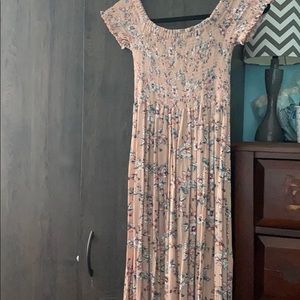 Long Flowy Off the Shoulder Dress